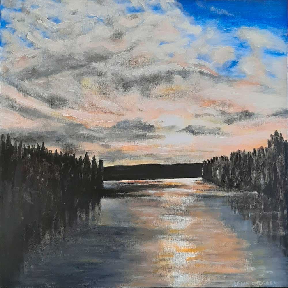 Norrländsk solnedgång