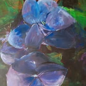 Lena Ohlgren Blå blomst