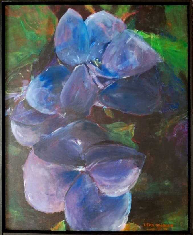 Lena Ohlgren Blå blomst