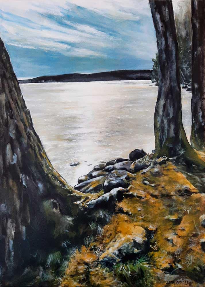Vårvinter vid Laxsjön